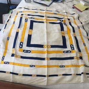 Ferragamo white scarf